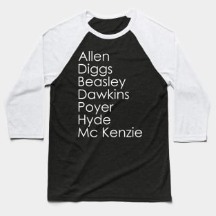 Allen Diggs Beasley Dawkins Poyer Hyde Mc Kenzie Buffalo Football Baseball T-Shirt